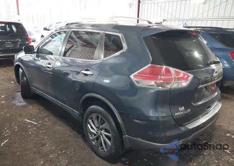 2016 Nissan Rogue Sl из США, поврежденный, VIN 5N1AT2MT5GC769402